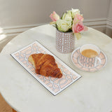 Loop Truffle/White Rectangular Serving Plate