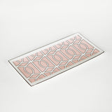 Loop Blush/White Rectangular Serving Plate